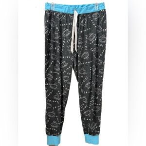 FRIENDS Black and Blue Pajama Pants